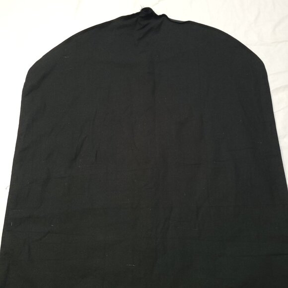 H. Lorenzo Black Garment Bag Logo Spell Out Fabric Zipper Empty READ 48 x 24 in - Picture 8 of 13